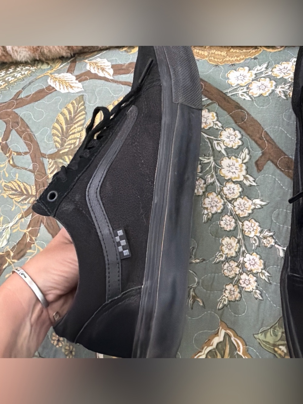 Vans Skate Old Skool 12 Men’s Shoes Black/Black Classic Authentic Pop Cush EUC - Picture 9 of 9